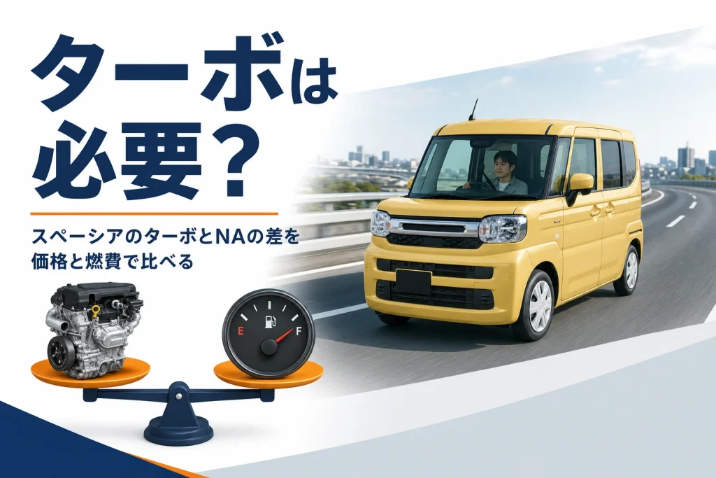 軽ハイトワゴンのターボとNAを比べるイメージ